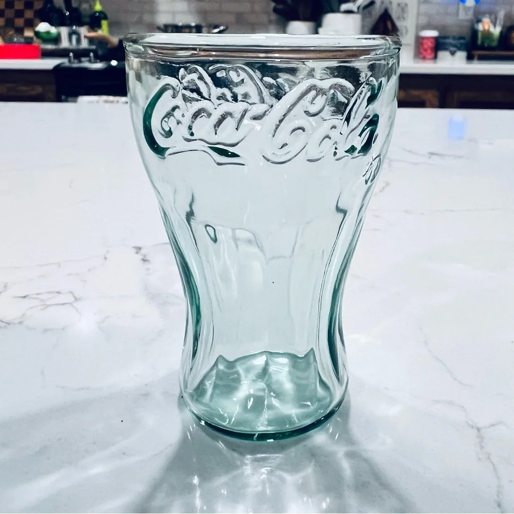 Collectible Miniature Coca Cola Coke Green Glass 3